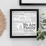 We Are Family Word Cloud Quotes Print, thumbnail 2 of 6