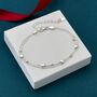 40th Birthday Sterling Silver Heart Bracelet, thumbnail 2 of 5