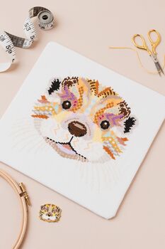 Mandala Otter Cross Stitch Craft Kit, 3 of 6