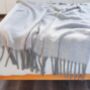 Cosy Grey Woven Blanket / Throw 152 X 127cm, thumbnail 2 of 2