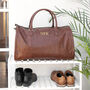 Monogrammed Vegan Leather Travel Suit Bag, thumbnail 11 of 12