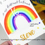 Personalised Rainbow Anniversary Card, thumbnail 2 of 3