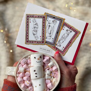 Six Retro Christmas Cards: Books, Stamps And Kings, 3 of 7