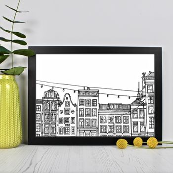 Amsterdam Houses Personalised Print, 2 of 4