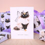 'Christmas Furry' Cat Eco Friendly Christmas Card, thumbnail 1 of 7