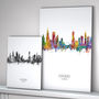 Chicago Skyline Portrait Print And Box Canvas, thumbnail 2 of 5