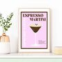 Espresso Martini Cocktail Poster, thumbnail 5 of 6