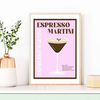 Espresso Martini Cocktail Poster, 5 of 6