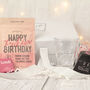 Personalised Glass Mug Happy Birthday Tea Gift Box Hamper, thumbnail 2 of 9