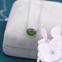 Sterling Silver White Opal Oval Necklace, thumbnail 7 of 12