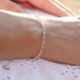 Oval Link Charm Bracelet Sterling Silver Or Gold Plated, thumbnail 1 of 6