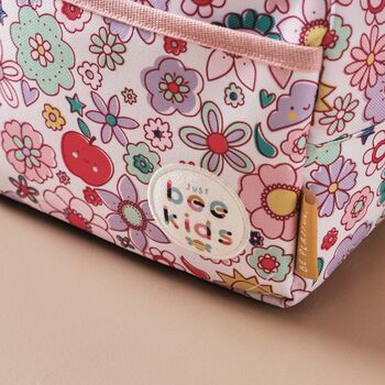 Personalised Just Bee Kids Retro Floral Lunch Bag, 2 of 3
