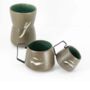 Hic Ceramics Handamde Stoneware Trio Cup Set, thumbnail 4 of 12