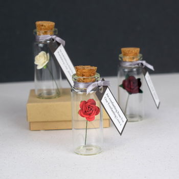 Miniature Personalised Paper Tea Rose Gift, 5 of 12