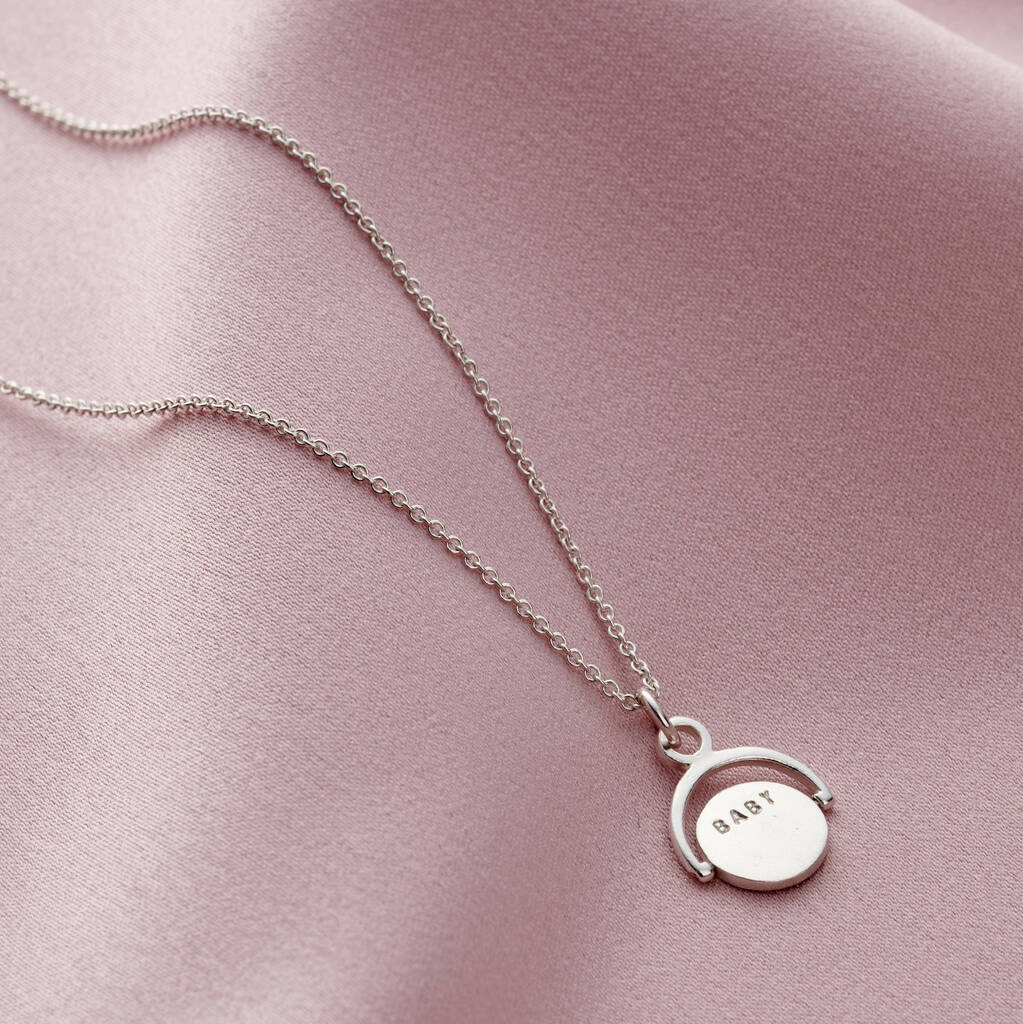 Personalised Mini Spinner Necklace By Posh Totty Designs