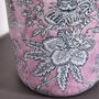 Pink Floral Ceramic Table Lamp With Scalloped Shade, thumbnail 5 of 7