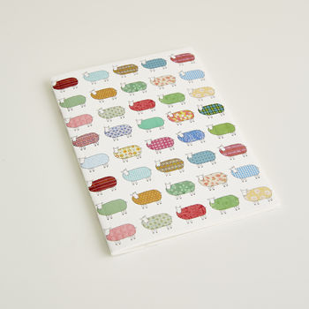 Colourful Sheep Pattern Notebook In A6 And A5 Size, 4 of 8