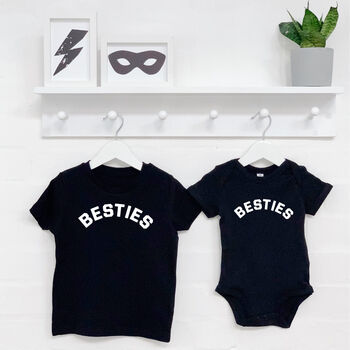 Besties Sibling / Kids T Shirt Set, 3 of 6