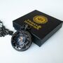 Steampunk Pocket Watch Gunmetal Black; The Armstrong, thumbnail 8 of 9