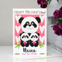 Personalised Panda Nan Mother's Day Card, thumbnail 5 of 7