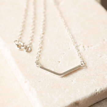 Classic Stylish Chevron Necklace, 2 of 5