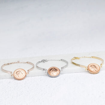 18th Birthday One Pence Bracelet In Three Colours, 2 of 12