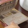 Personalised Brides Velvet Jewellery Box, thumbnail 1 of 12