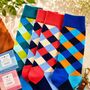 Men’s Birthday Sock Gift Box, Three Pairs Colourful Socks For Men, Birthday Gift For Dad, Husband Or Grandad, thumbnail 4 of 8