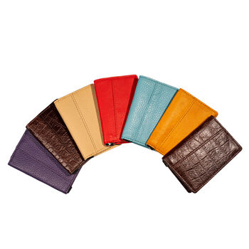 Leather Wallet Sustainable Cardholder, 7 of 11