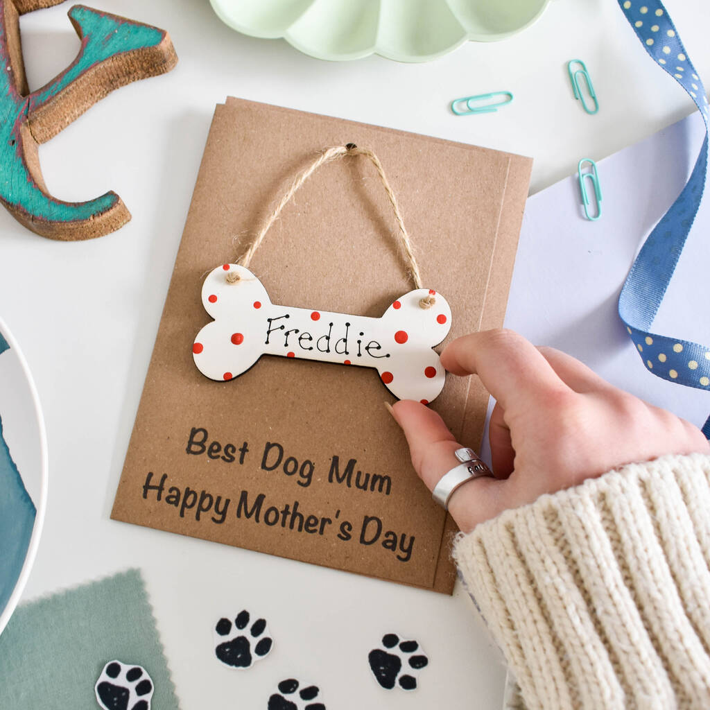 Personalised Mother's Day From The Dog Bone Card, 1 of 2