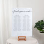 Minimal Script Wedding Banquet Table Plan Sign, thumbnail 1 of 3