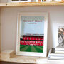 Manchester Utd Football Stadium Art Print Gift, Framed Or Unframed, thumbnail 3 of 9
