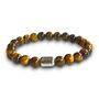 Men's Wolverhampton Wanderers Football Fan Tiger's Eye Bracelet, thumbnail 1 of 6
