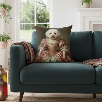 Personalised Custom Pet Photo Cushion In Soft Chenille, 8 of 12