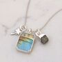 'The Trio' Labradorite Sterling Silver Necklace, thumbnail 3 of 10