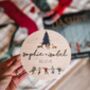 Personalised We Believe Christmas Wooden Plaque, thumbnail 1 of 4