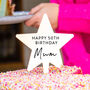 Personalised Happy Birthday Star Cake Topper, thumbnail 2 of 9