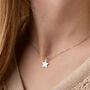 Sterling Silver Necklace With Star Charm, thumbnail 5 of 9