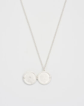 Silver Nightshade Moon Locket Necklace, 3 of 8