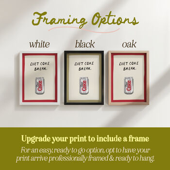 Diet Coke Break Funny Kitchen Print, 4 of 12