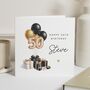 Personalised 50th Birthday Balloon Card For Dad, thumbnail 1 of 7