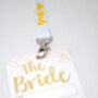Bride To Be Festival Hen Party Vip Pass Lanyard, thumbnail 8 of 12