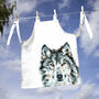 Inky Wolf Canvas Child's Apron, thumbnail 2 of 5