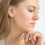Bohemian Gold Point And Ball Stud Earrings, thumbnail 9 of 11