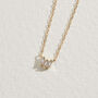 Triple Baguette Necklace, thumbnail 2 of 5