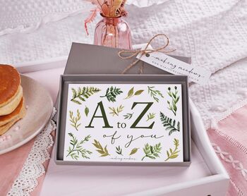 A To Z Of You Botanical Cards In A Gift Box Set, 3 of 6