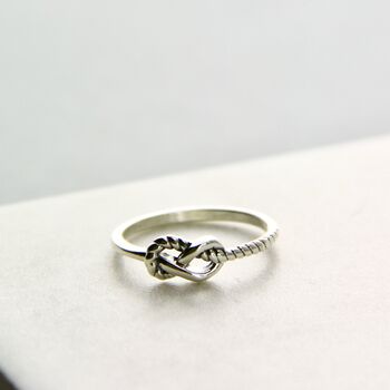 Sterling Silver Knot Ring, 2 of 9