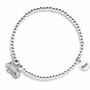 Sterling Silver Ball Bead Bracelet With 3D Guinea Pig, thumbnail 1 of 4