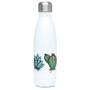 Kawaii Cute Cactus Plants Insulated Drink Bottle, 3 of 6