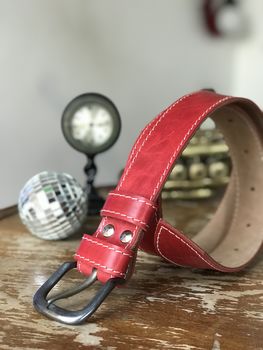 Handmade Leather Belt, 4 of 4